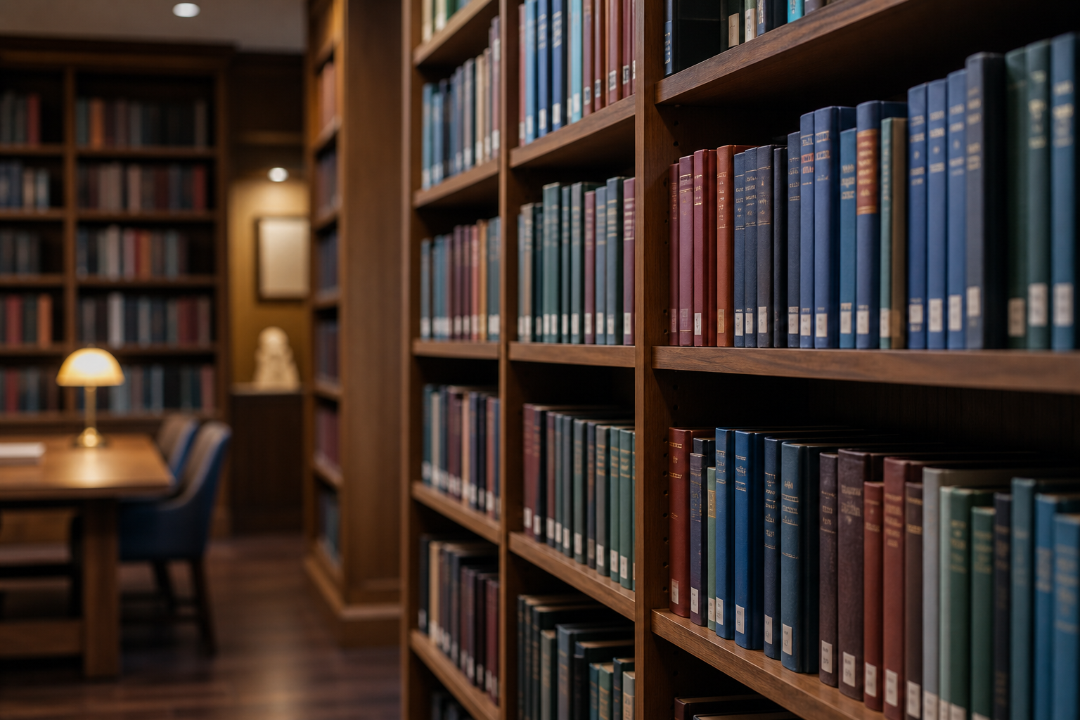 Library shelves of textbooks, a placeholder for the SimPAP CEU library